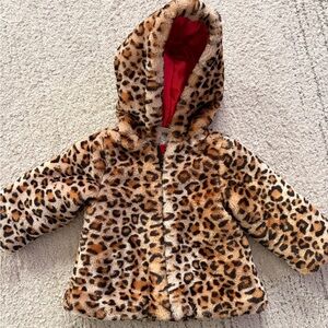 Stylish Leopard Print Kids Jacket